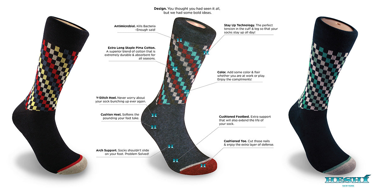 Mens designer fashion funky colorful cotton dress athletic cushioned comfortable socks women