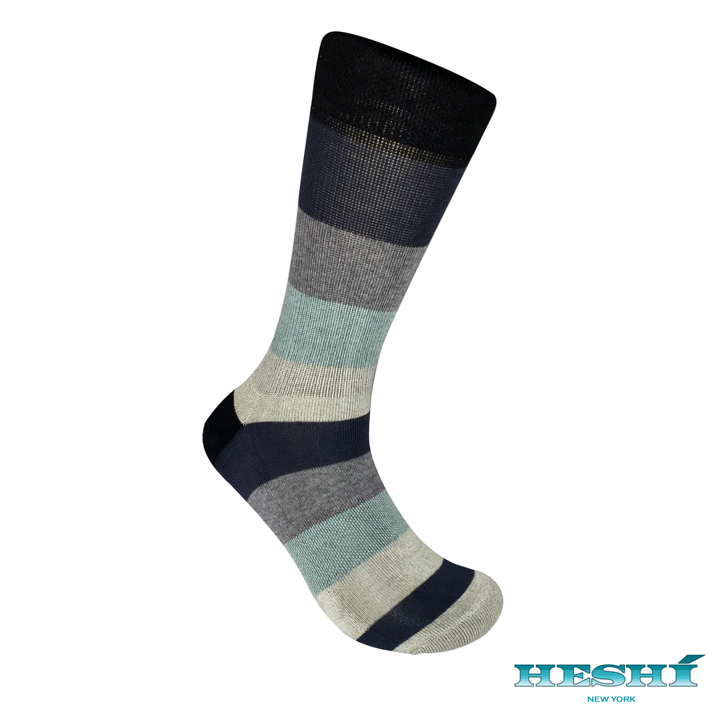 Heshí Rugby Five Sock - Blue/Black