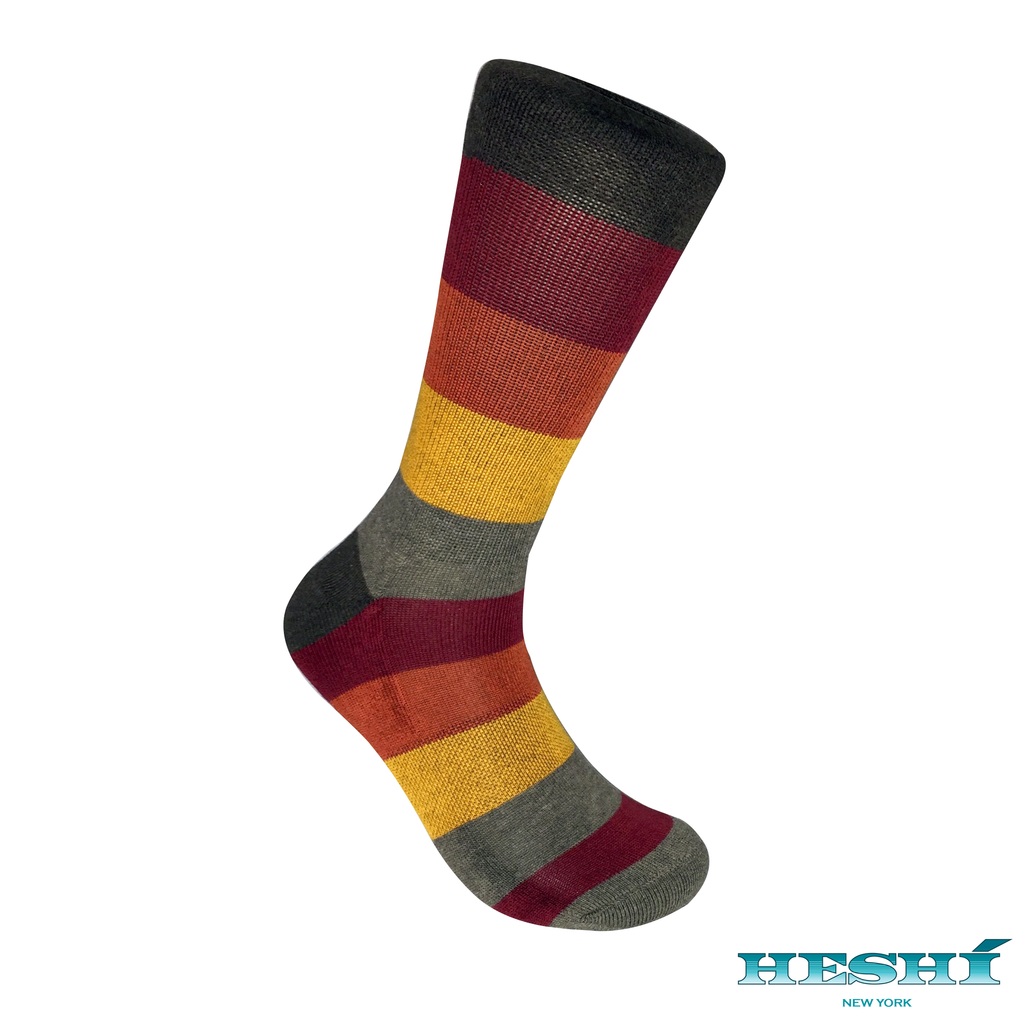 Heshí Rugby Five Sock - Brown