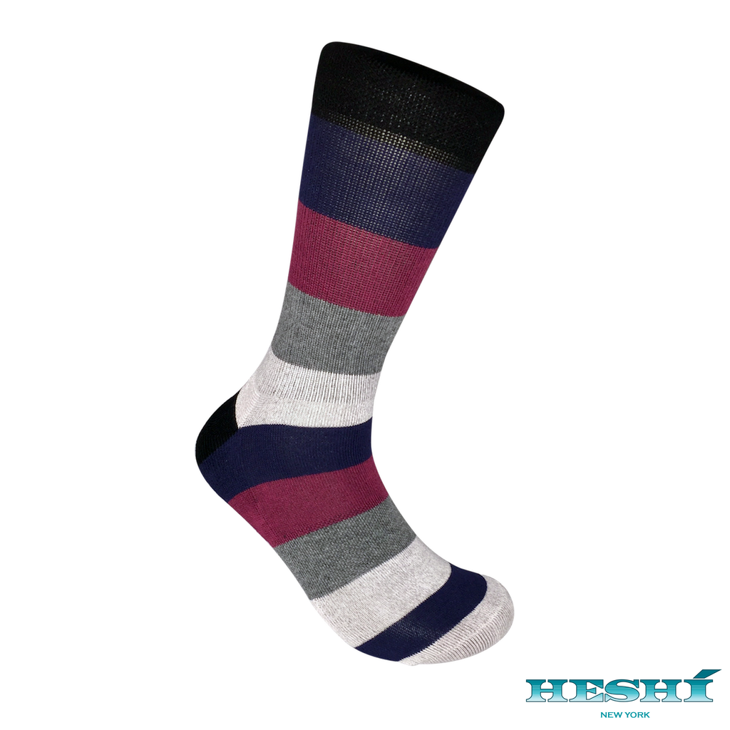 Heshí Rugby Five Sock - Red/Blue