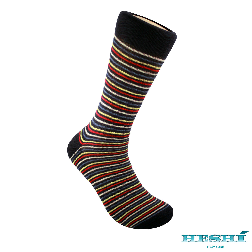 Heshí Thin Stripe Sock - Blue