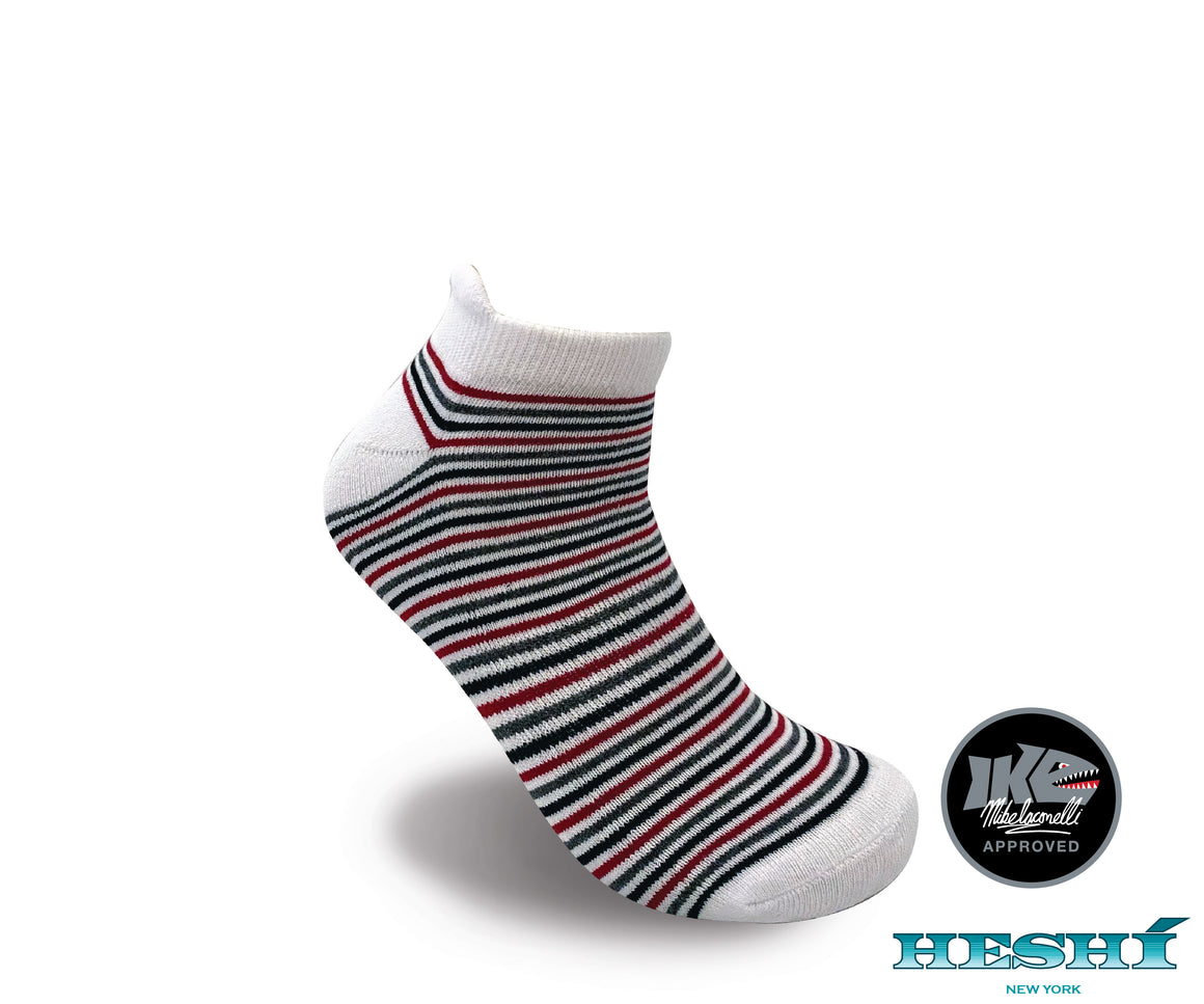 Heshí Ankle Sock - Iaconelli White Stripe