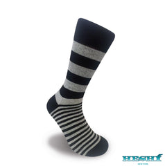 Heshí Illusion Box Sock | Fashion Socks | Navy Antimicrobial