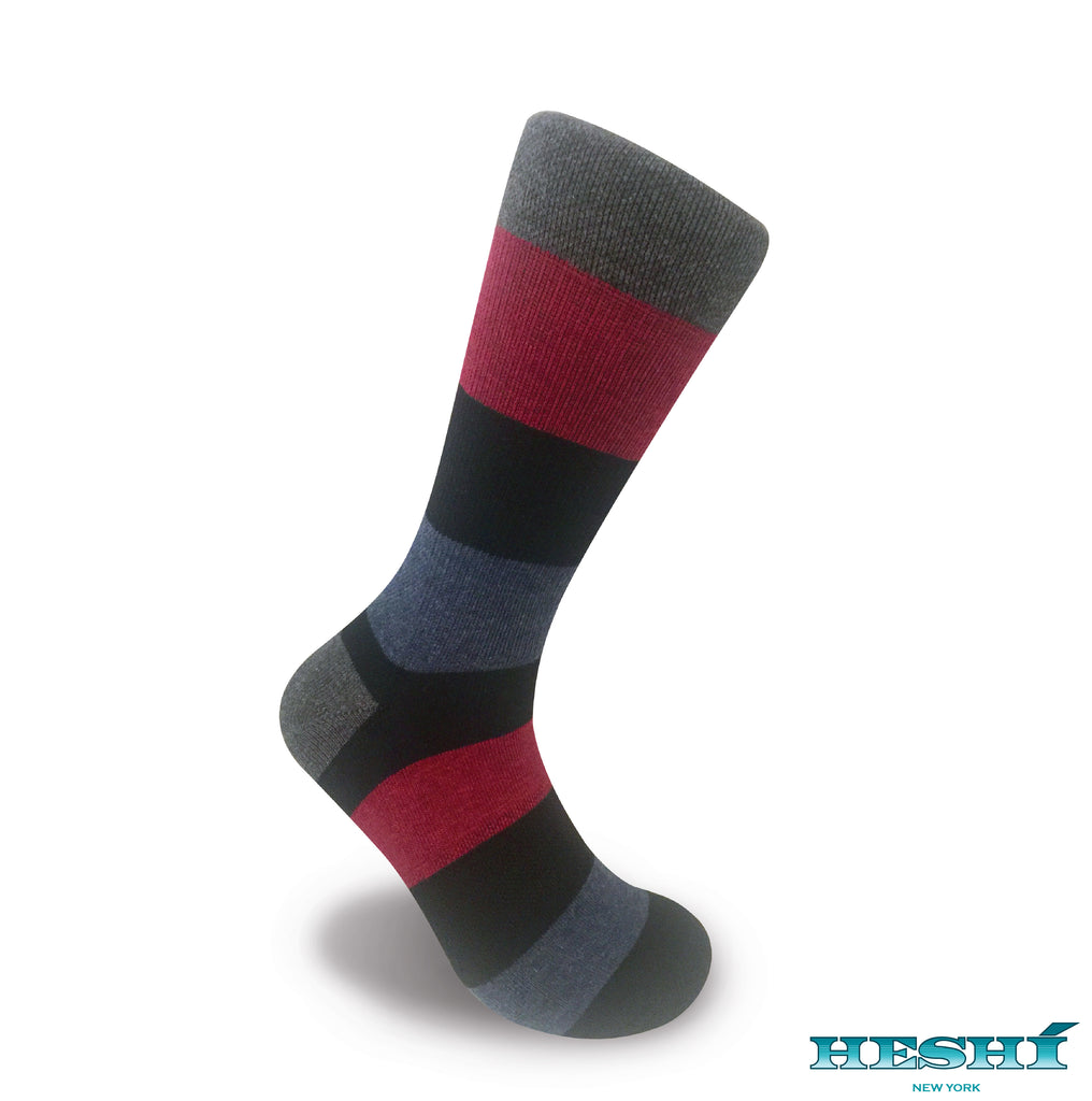 Heshí Cool Funky Colorful Fashion Comfort Mens Cotton Crew Online Designer Dress Sock